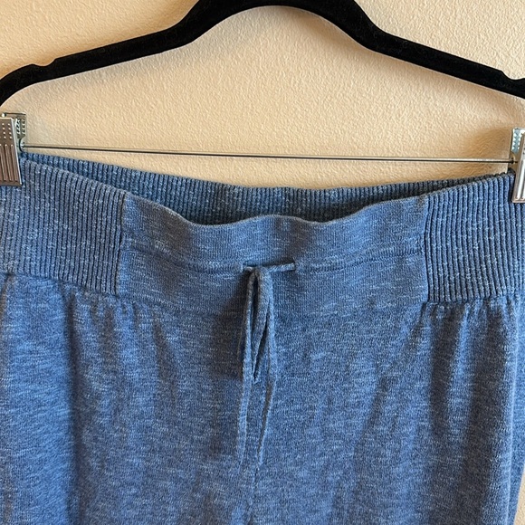 Free People Sila Sweater Pants Pull On High Rise Blue Combo Womens Size XL - Picture 6 of 12